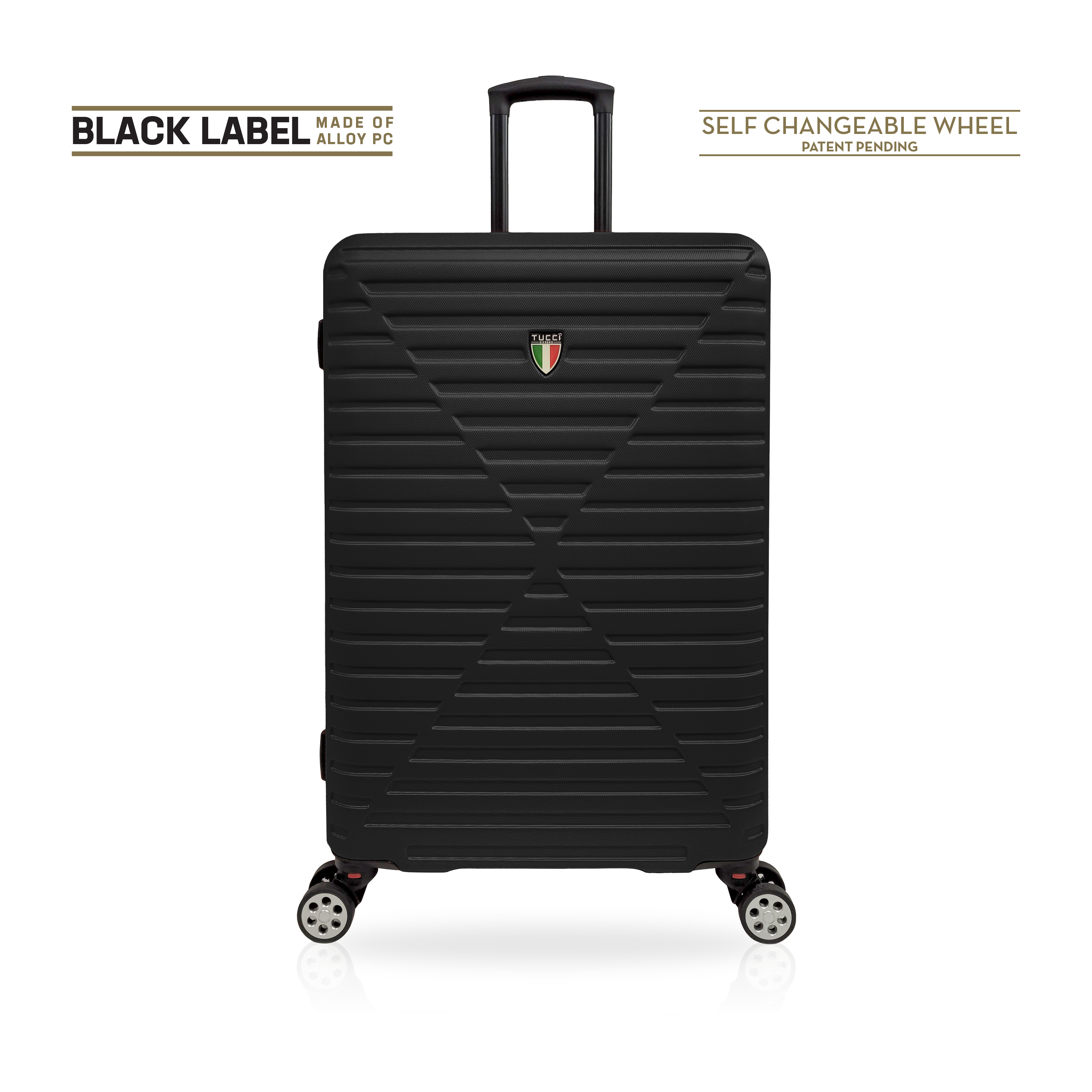 TUCCI CARINA 3 PC (18", 26", 30") Hardcase Luggage Set