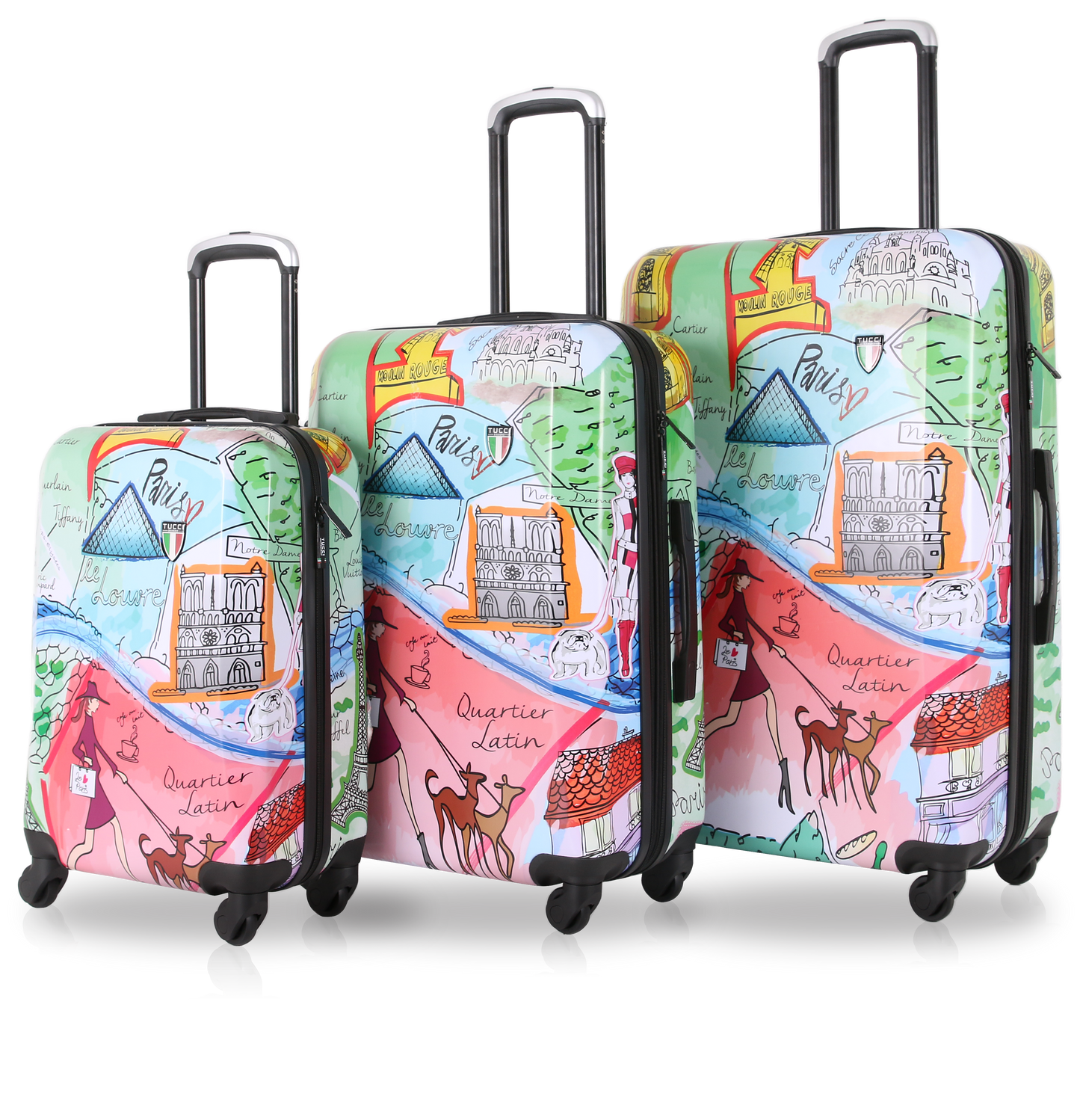 Tucci J'AIME PARIS/ 3PC SET Luggage ( 20"/24"/28")