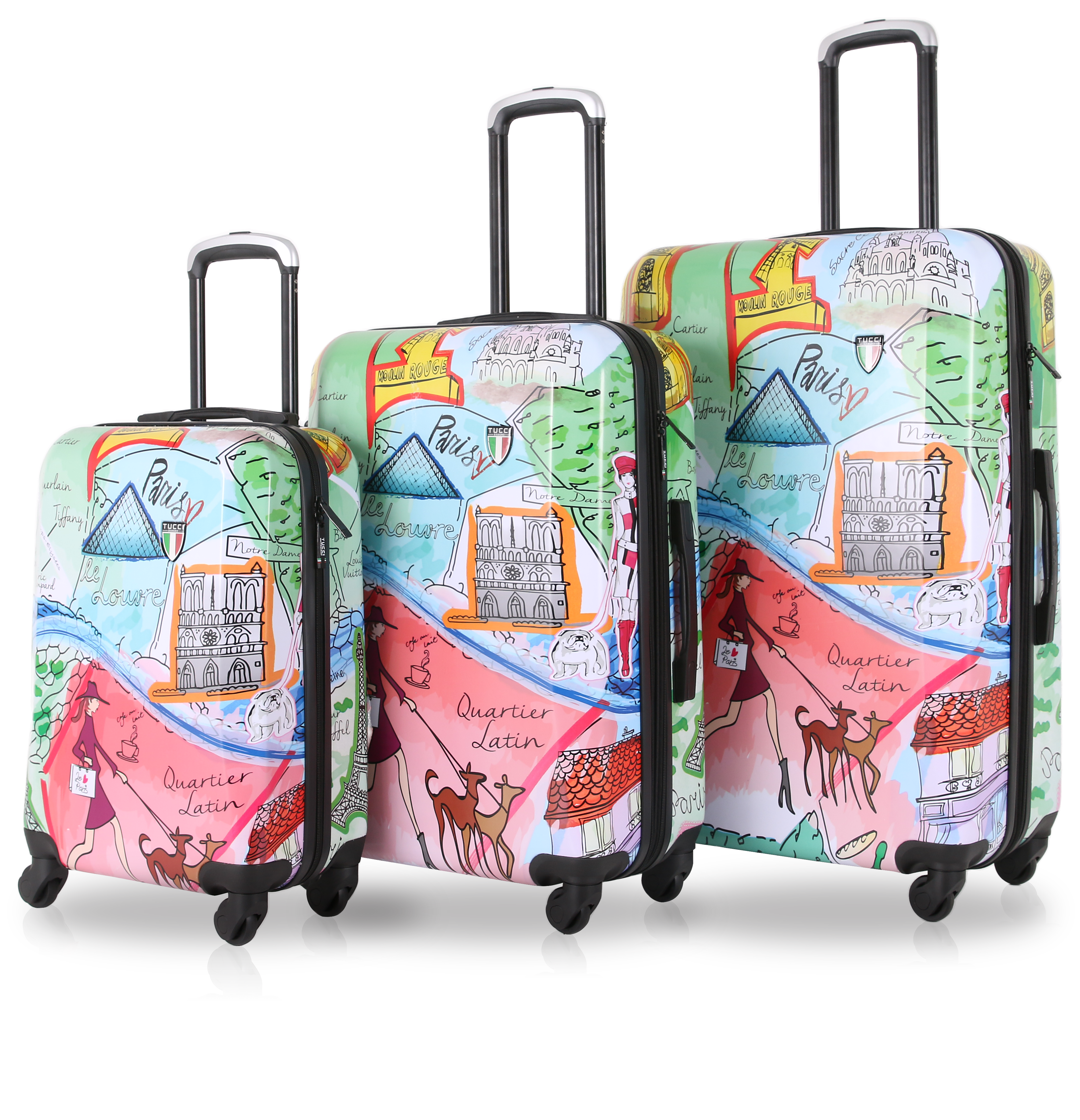 Tucci J'AIME PARIS/ 3PC SET Luggage ( 20"/24"/28")