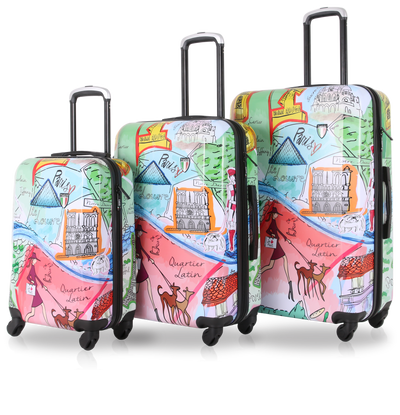 Tucci J'AIME PARIS/ 3PC SET Luggage ( 20"/24"/28")