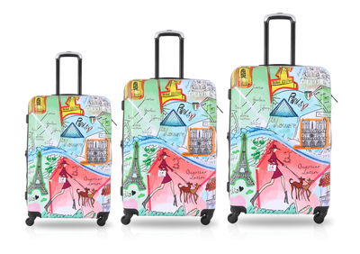 Tucci J'AIME PARIS/ 3PC SET Luggage ( 20"/24"/28")