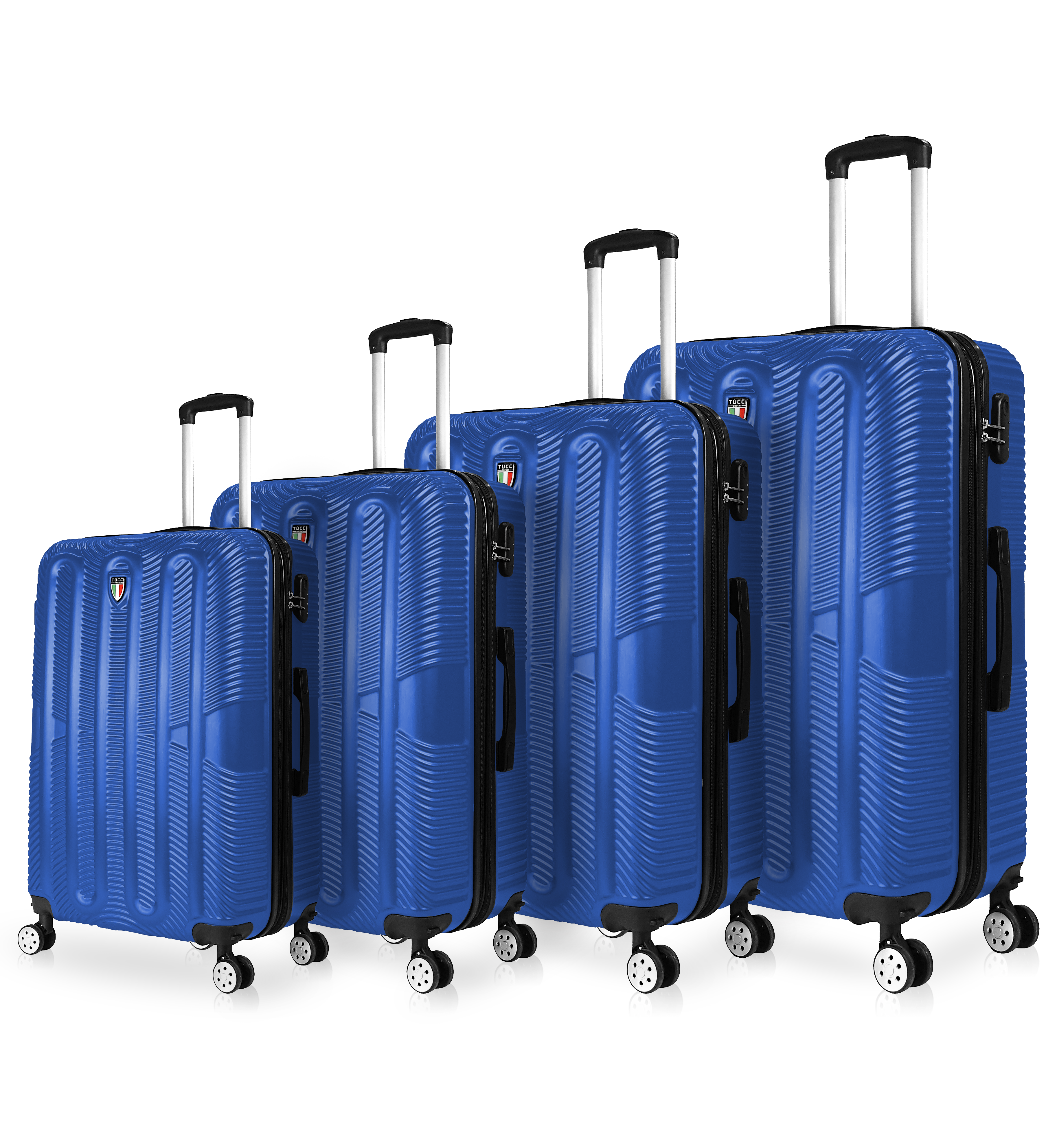 TUCCI Italy SPECIALI 4 PC (20', 28', 30', 32') Detachable Spinner Wheel Suitcase Set