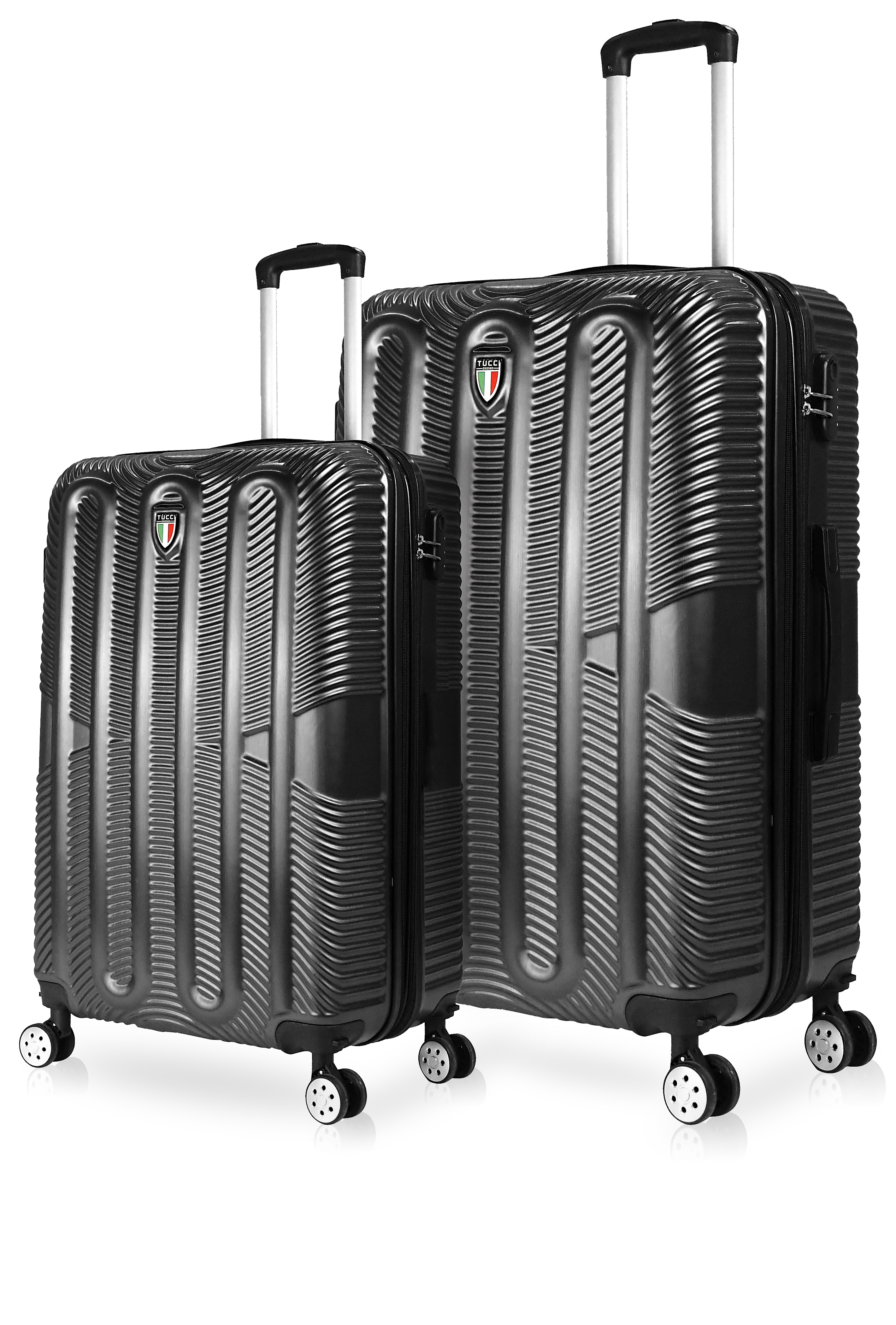 TUCCI Italy SPECIALI (20", 28") 2 Piece Set Detachable Spinner Wheel Suitcase