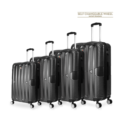 TUCCI Italy SPECIALI 4 PC (20', 28', 30', 32') Detachable Spinner Wheel Suitcase Set