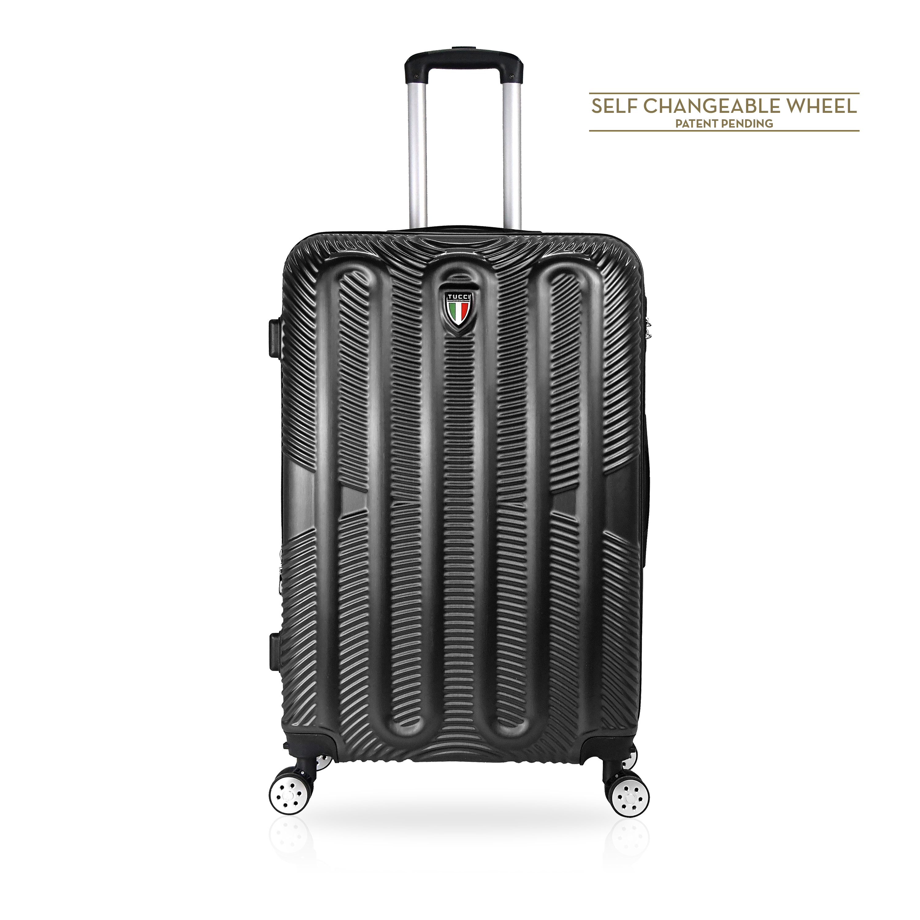 TUCCI Italy SPECIALI (20", 28") 2 Piece Set Detachable Spinner Wheel Suitcase