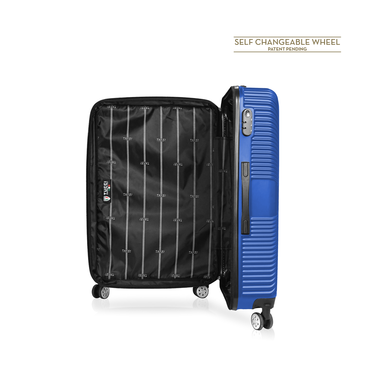 TUCCI Italy SPECIALI 32" Detachable Large Spinner Wheel Suitcase