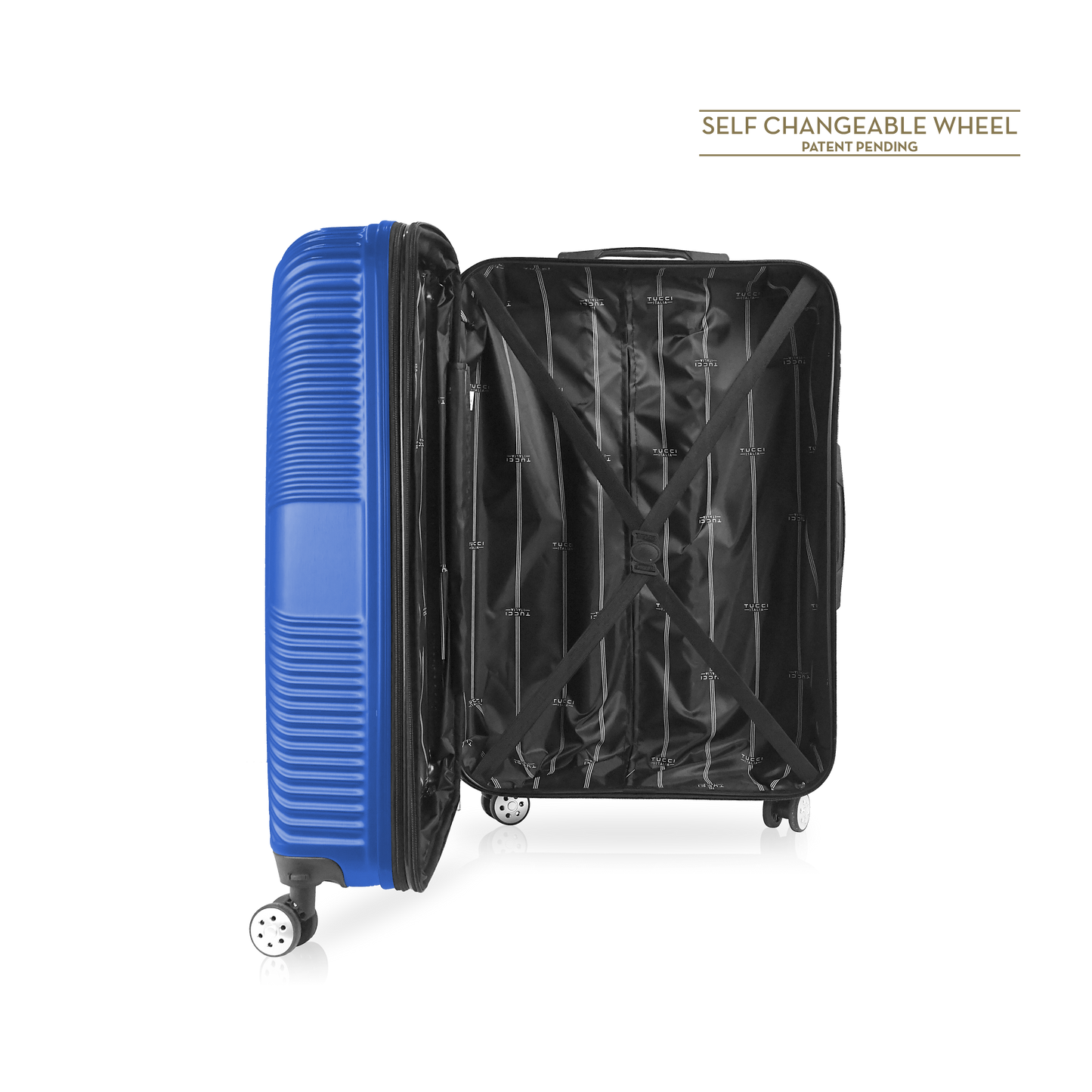 TUCCI Italy SPECIALI 32" Detachable Large Spinner Wheel Suitcase
