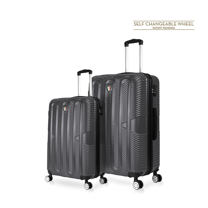TUCCI Italy SPECIALI (20", 28") 2 Piece Set Detachable Spinner Wheel Suitcase