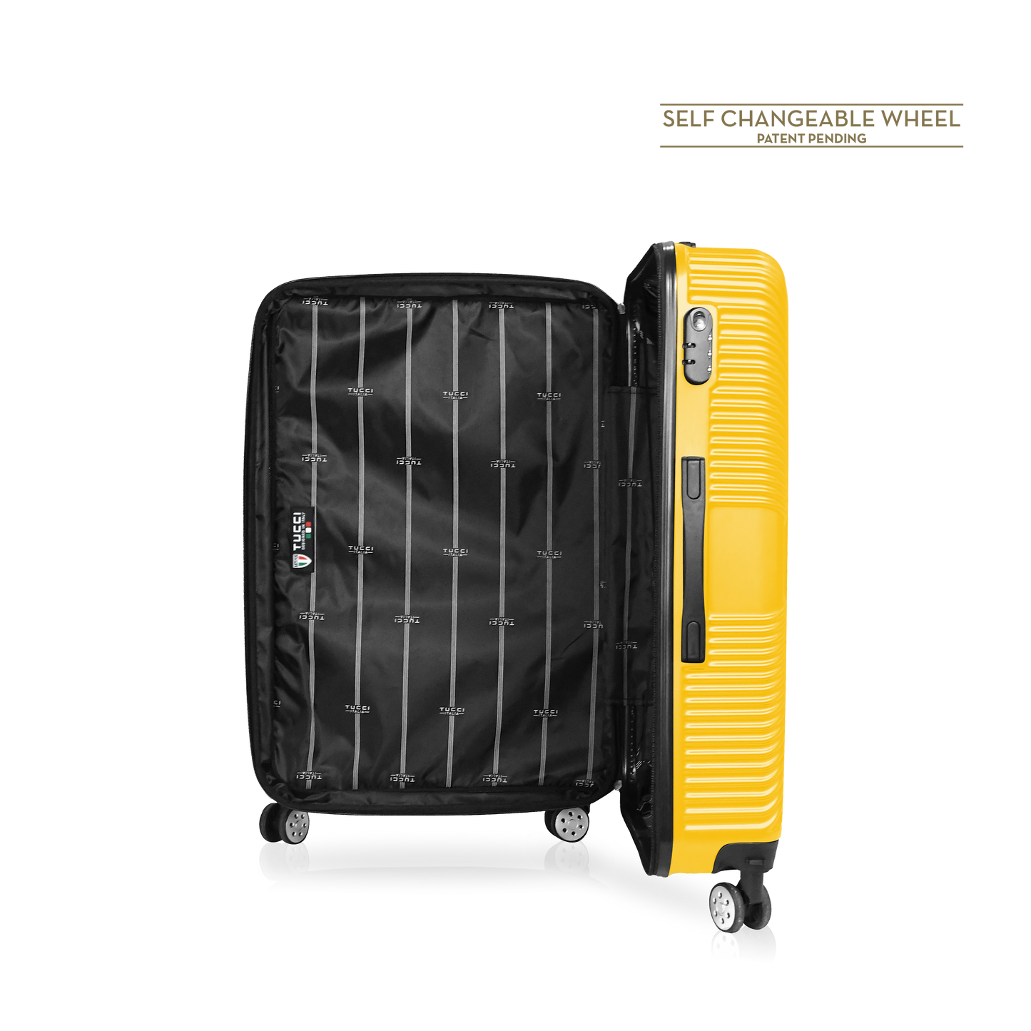 TUCCI Italy SPECIALI 32" Detachable Large Spinner Wheel Suitcase