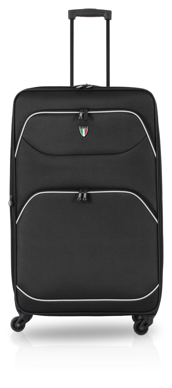 TUCCI Italy BEN FATTO FABRIC 20" Carry On Suitcase