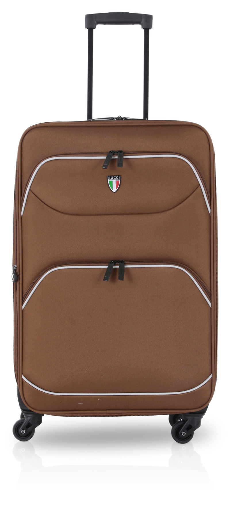 Large top fabric suitcase