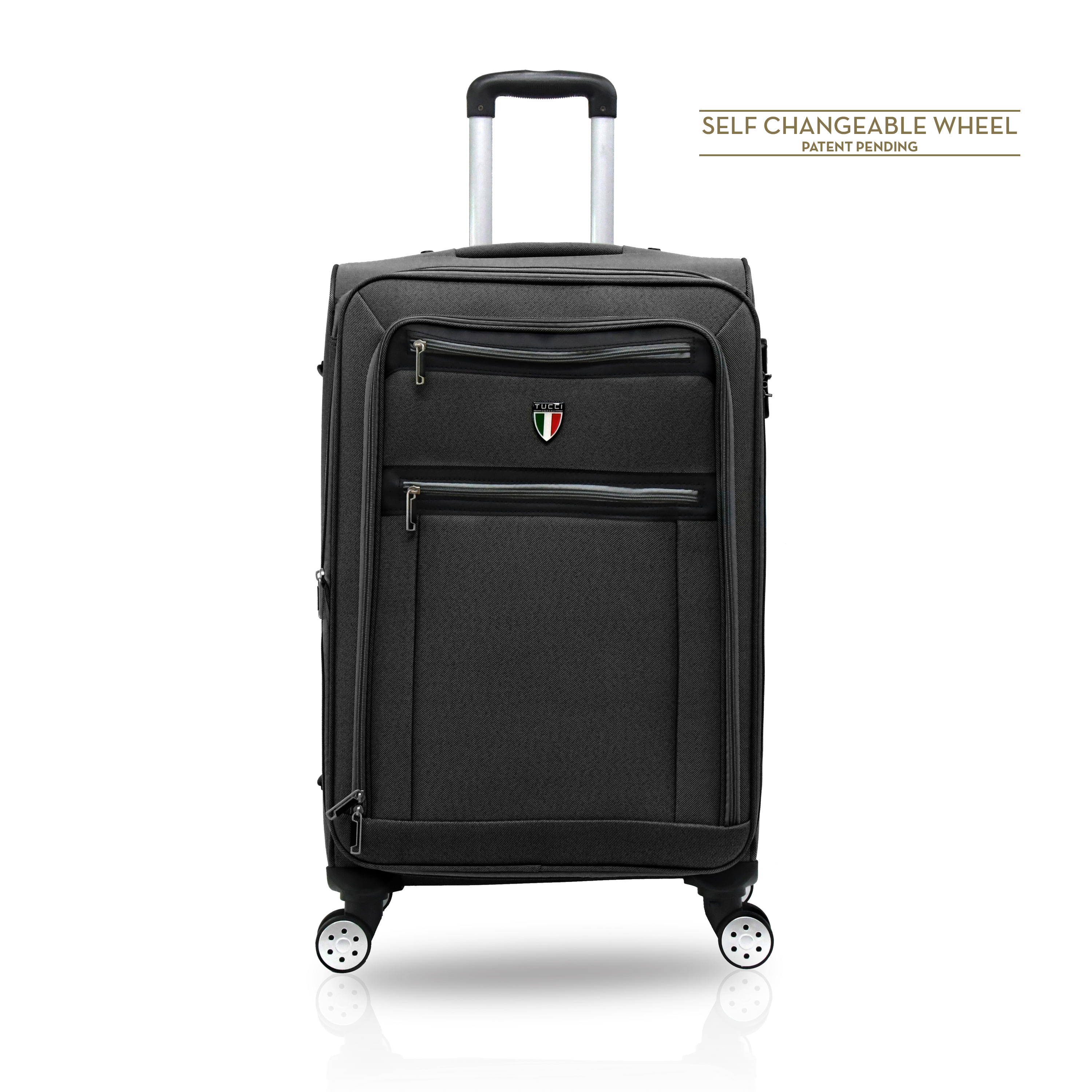 TUCCI Italy TURISTA 4-Piece Spinner Luggage Suitcase Set