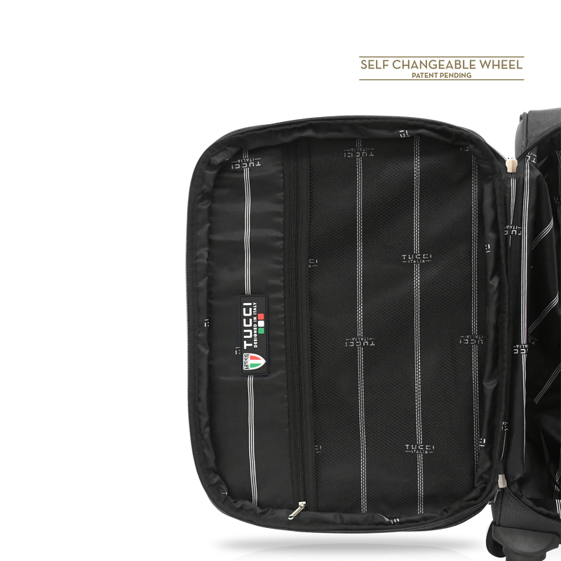 TUCCI Italy TURISTA 20-inch Carry On Spinner Luggage Suitcase