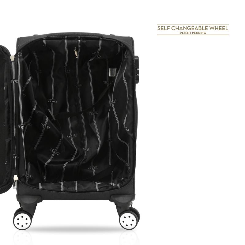 TUCCI Italy TURISTA 24-inch Medium Spinner Luggage Suitcase