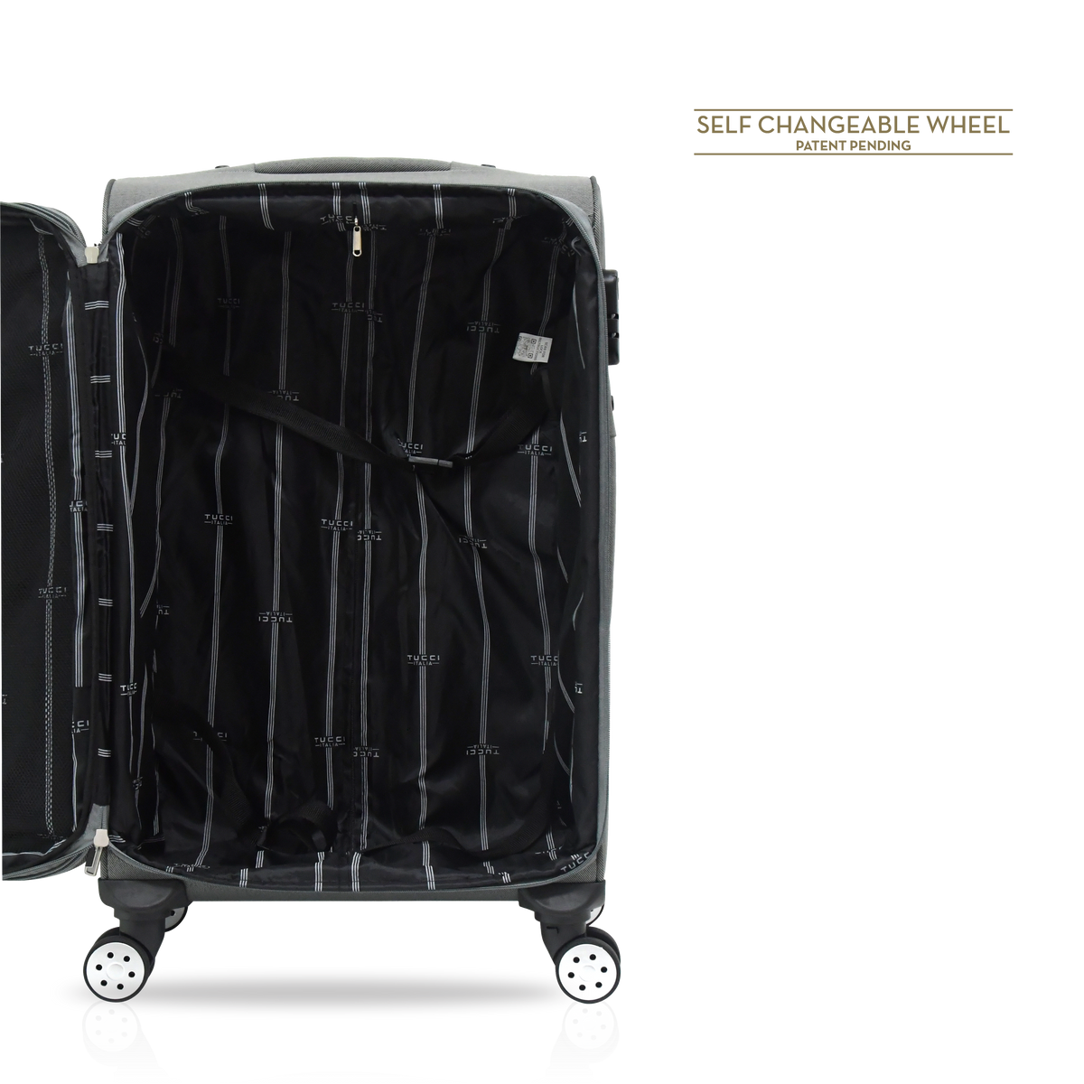 TUCCI Italy TURISTA 3-Piece (20", 28", 32") Softside Luggage Set