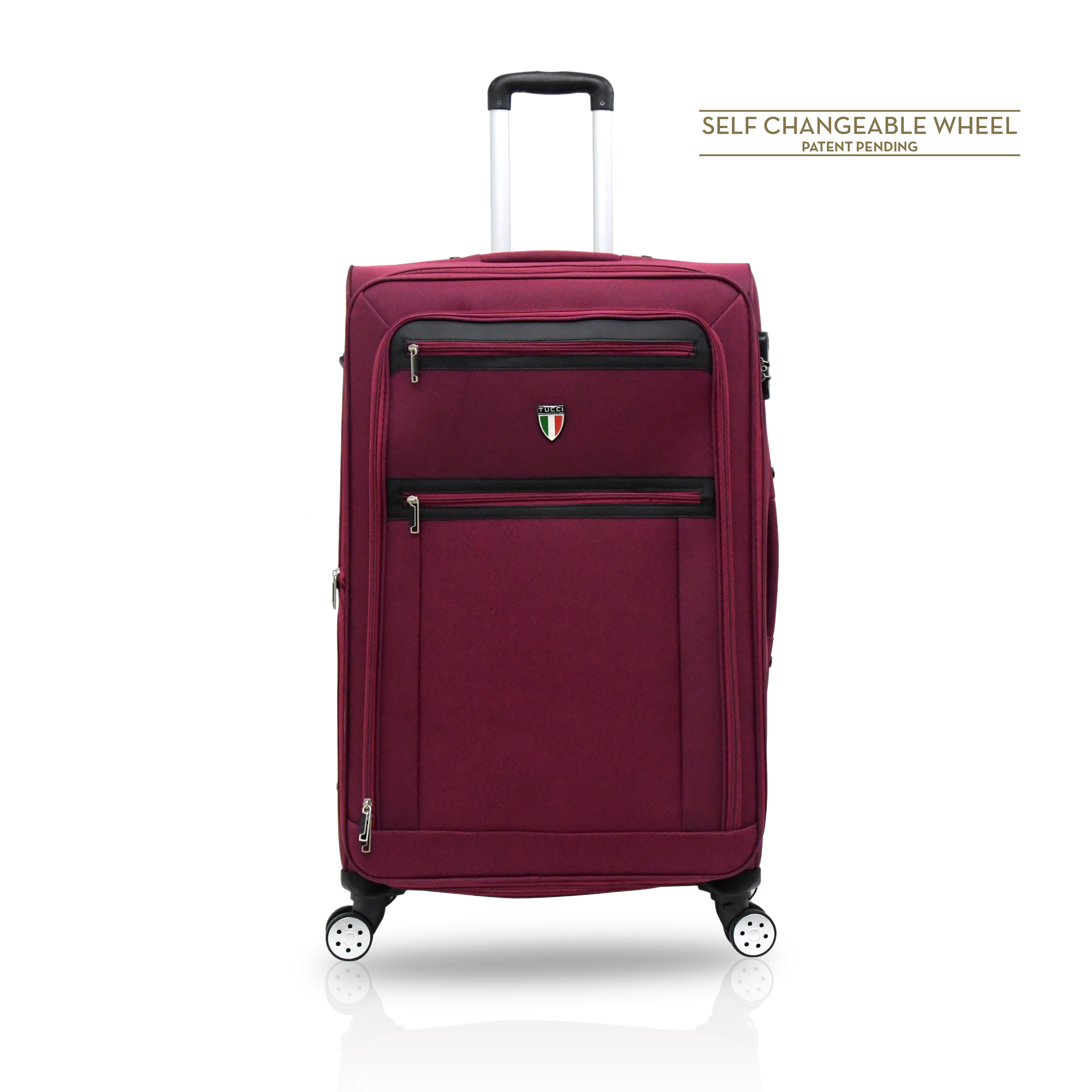 TUCCI Italy TURISTA 3-Piece Spinner Luggage Suitcase Set