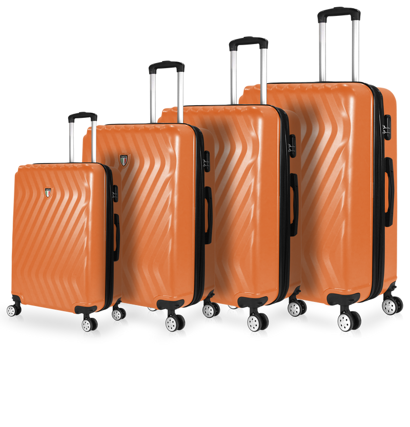 TUCCI Italy MUTEVOLE (20", 28", 30", 32") 4 Piece Set Spinner Travel Suitcase