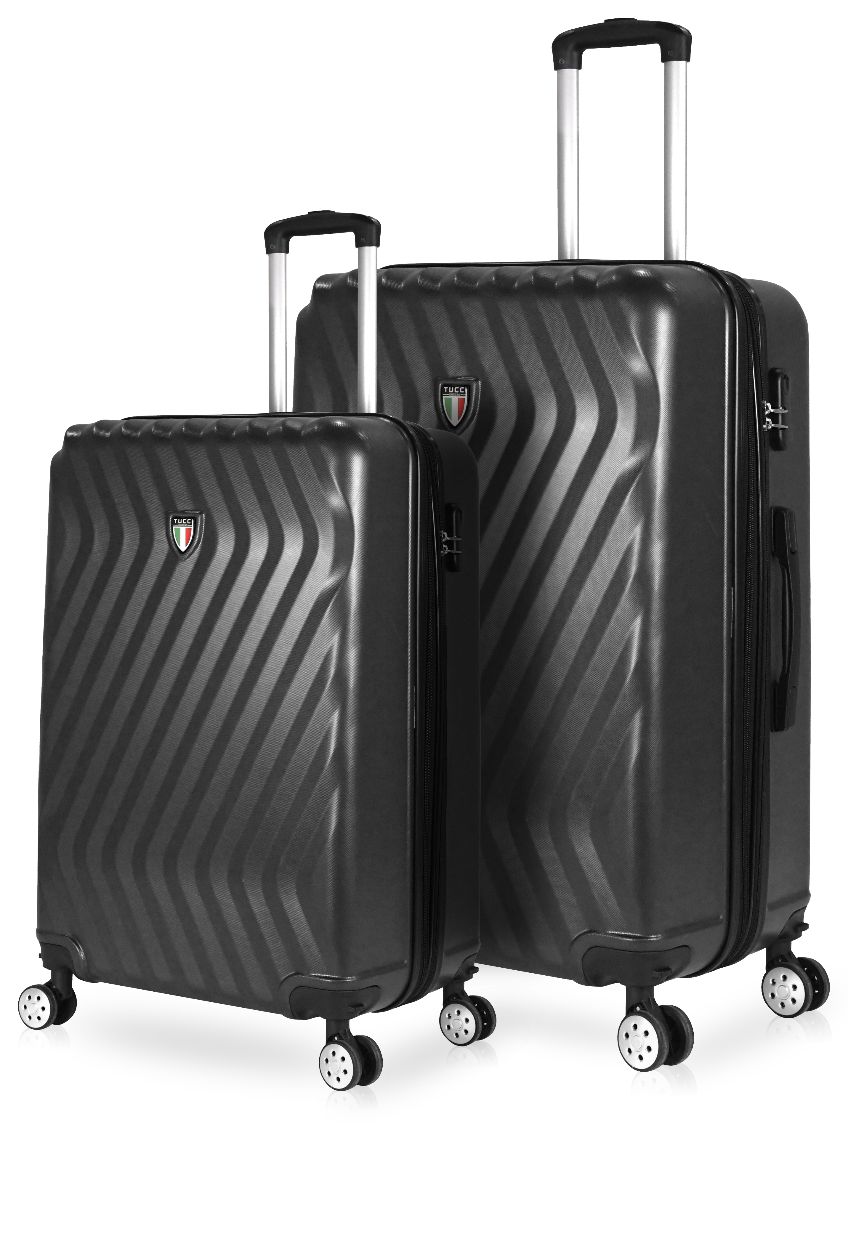 TUCCI Italy MUTEVOLE 2 Piece (20", 28") Detachable Spinner Wheel Suitcase Set