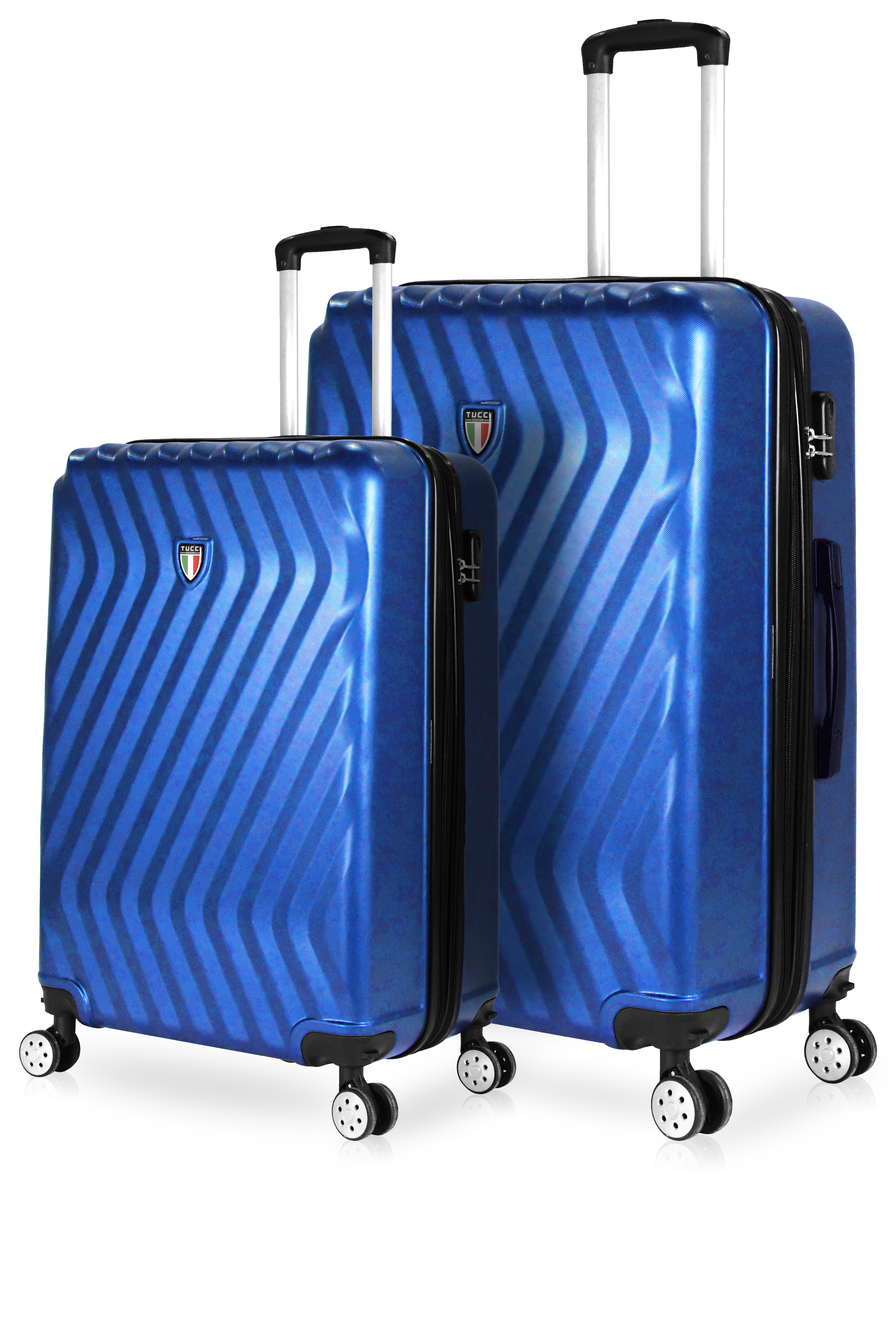 TUCCI Italy MUTEVOLE 2 Piece (20", 28") Detachable Spinner Wheel Suitcase Set