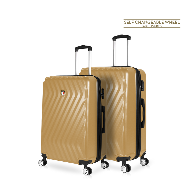 TUCCI Italy MUTEVOLE (28", 30") 4 Piece Set Spinner Travel Suitcase