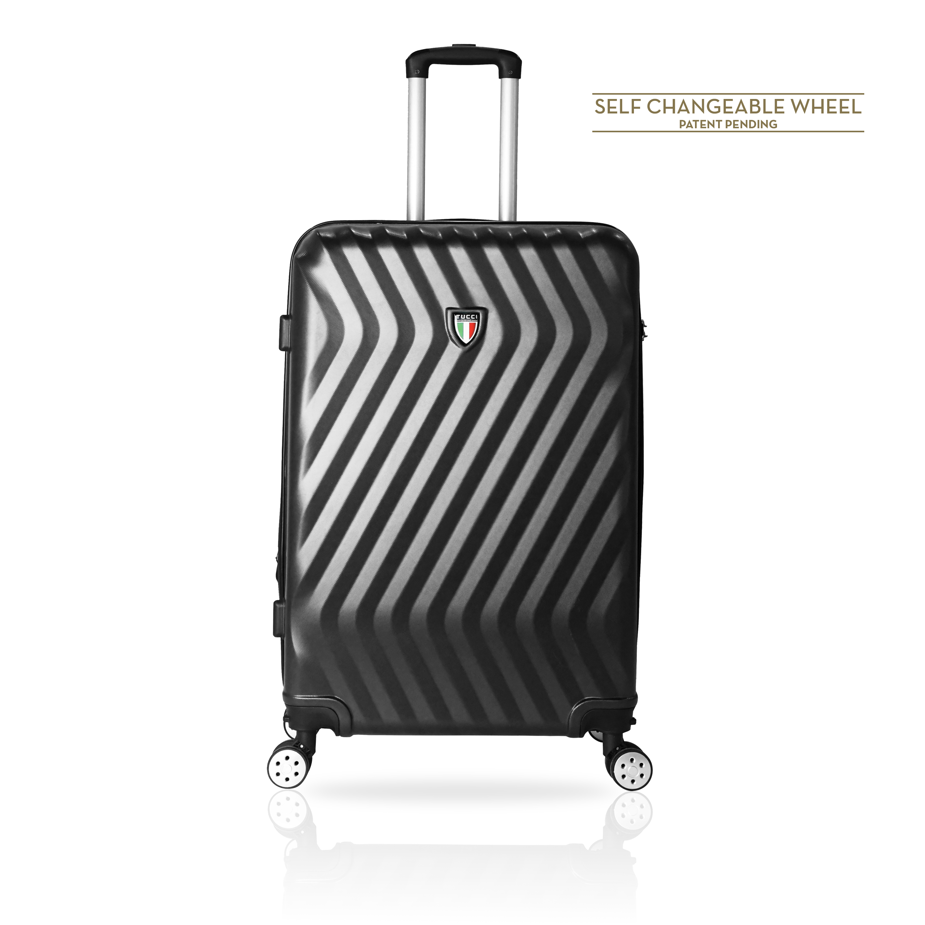 TUCCI Italy MUTEVOLE (28", 30") 2 Piece Set Spinner Travel Suitcase