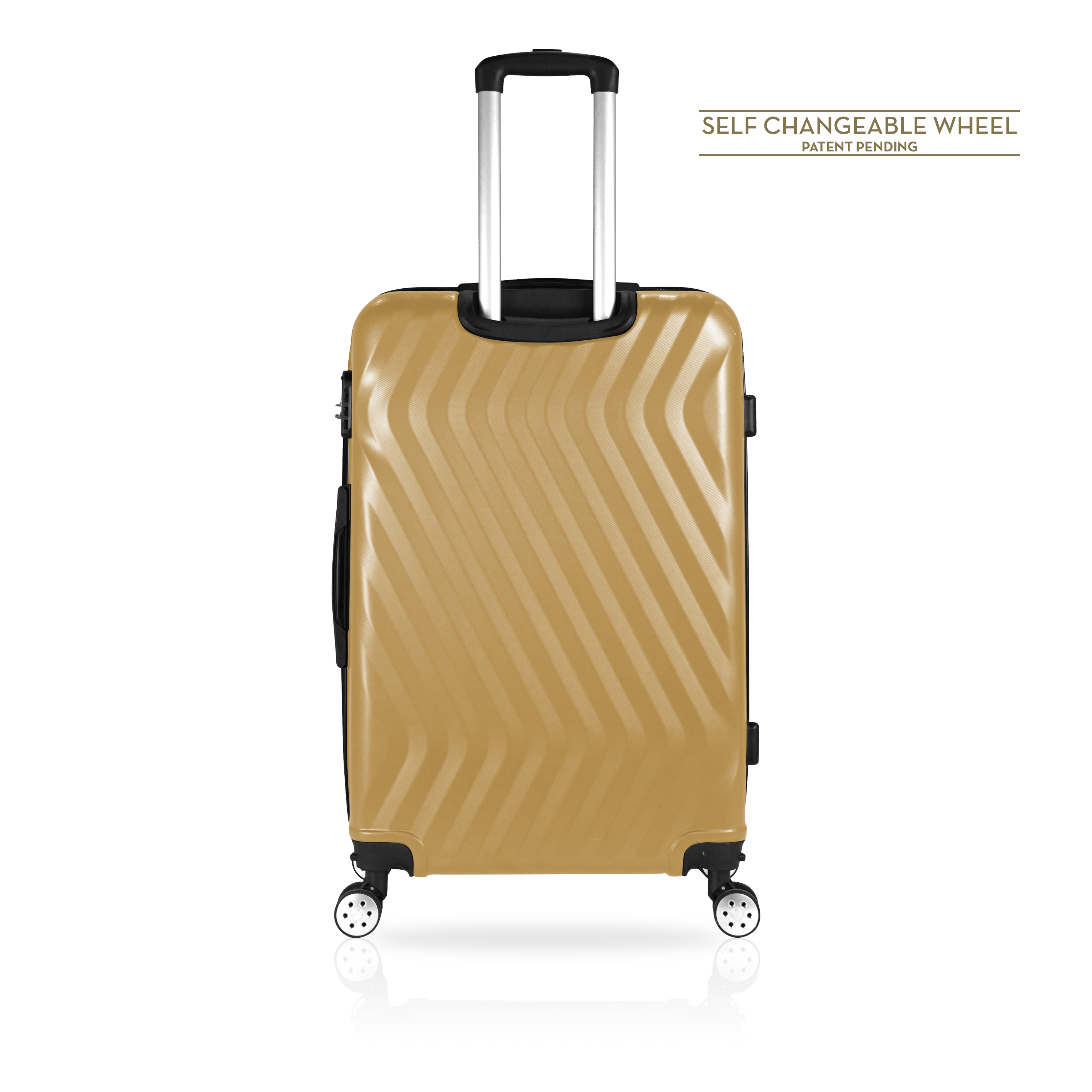 TUCCI Italy MUTEVOLE 2 Piece (20", 28") Detachable Spinner Wheel Suitcase Set