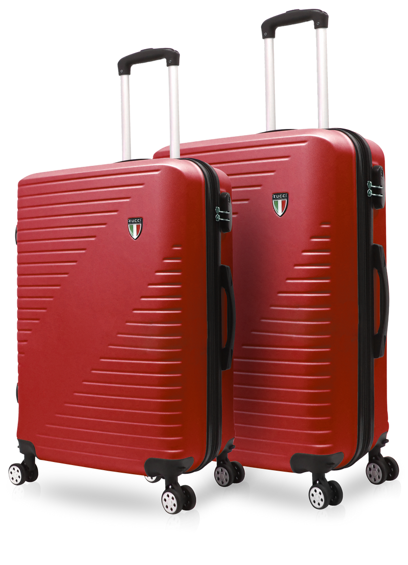 TUCCI Italy PERCORSO (28", 30") 4 Piece Set Spinner Travel Suitcase