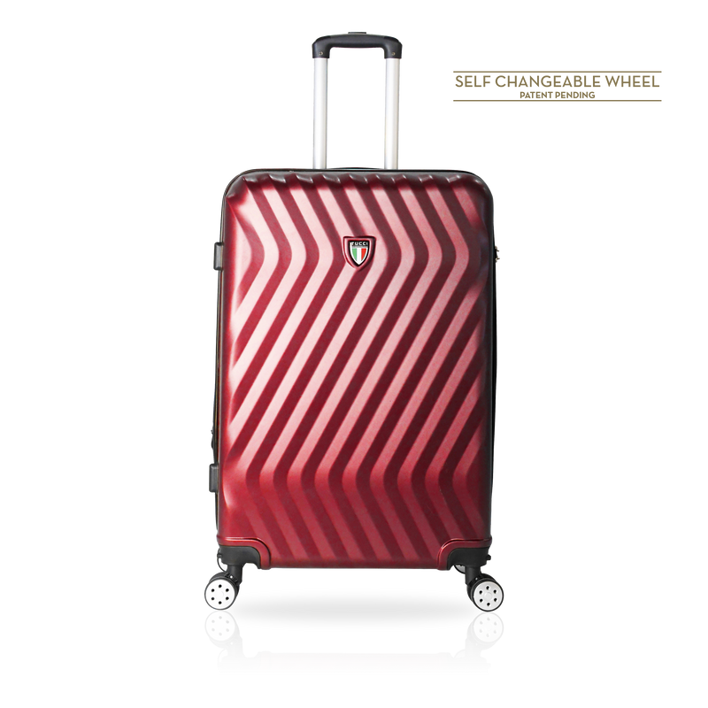 TUCCI Italy MUTEVOLE 2 Piece (20", 28") Detachable Spinner Wheel Suitcase Set