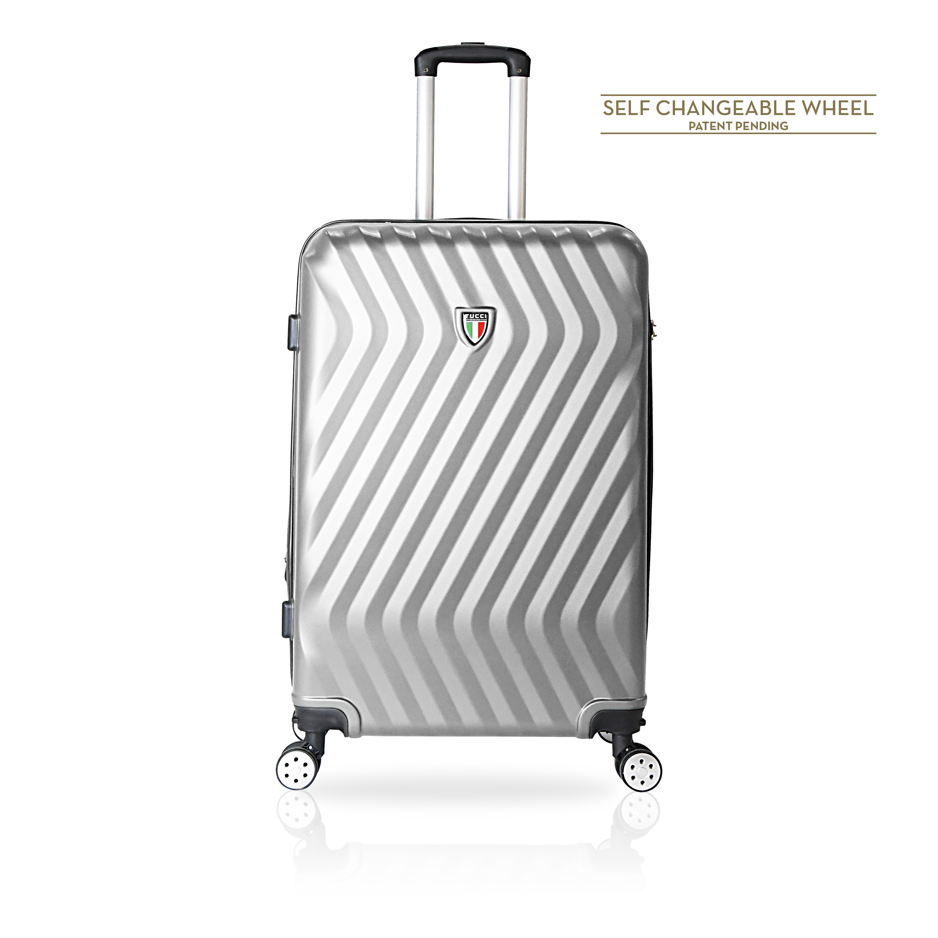 TUCCI Italy MUTEVOLE (20", 28", 30", 32") 4 Piece Set Spinner Travel Suitcase