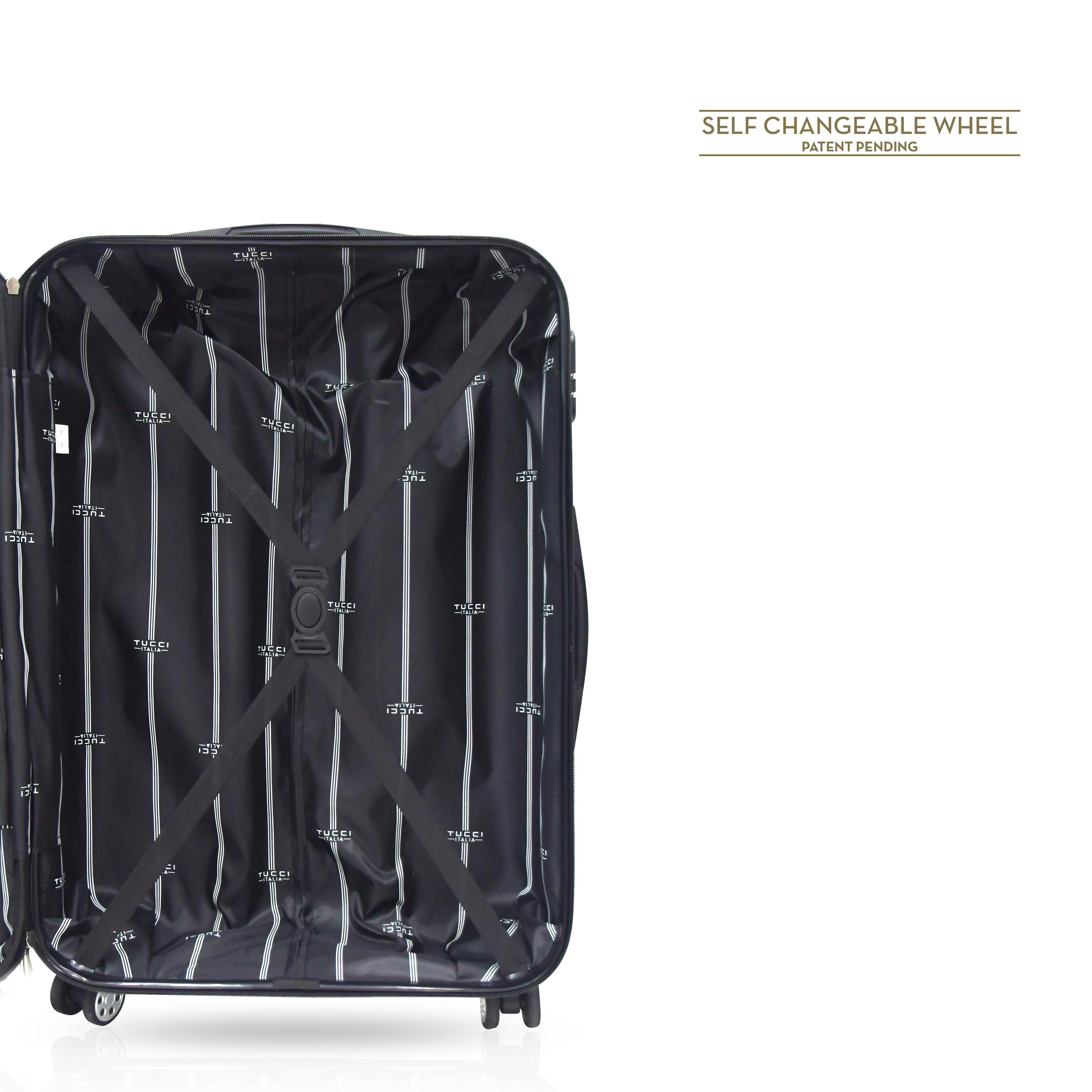 TUCCI Italy PERCORSO (20", 28", 30") Hard Shell Travel Luggage Suitcase