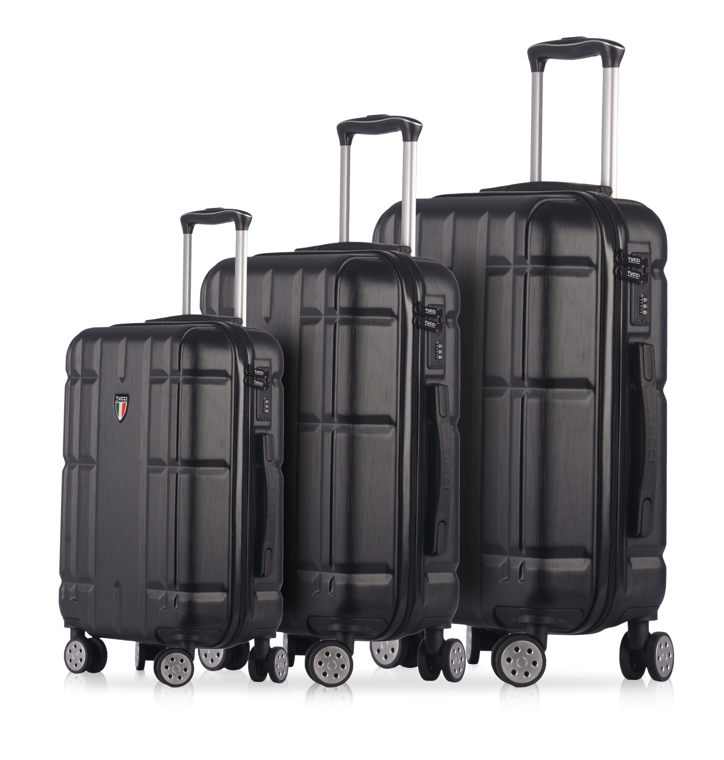 TUCCI Italy MASSA (20", 26", 30") - 03 PC Set Spinner Wheeled Suitcase Collection