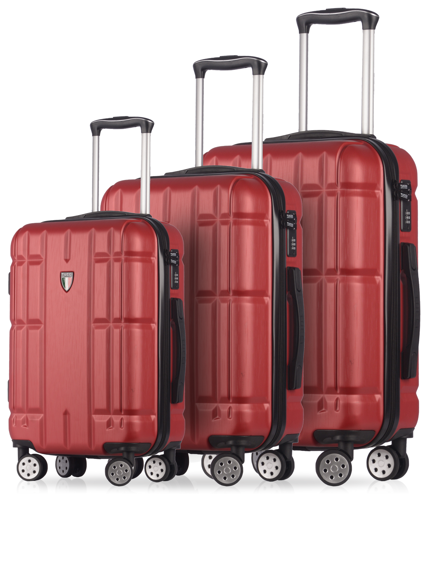TUCCI Italy MASSA (20", 26", 30") - 03 PC Set Spinner Wheeled Suitcase Collection