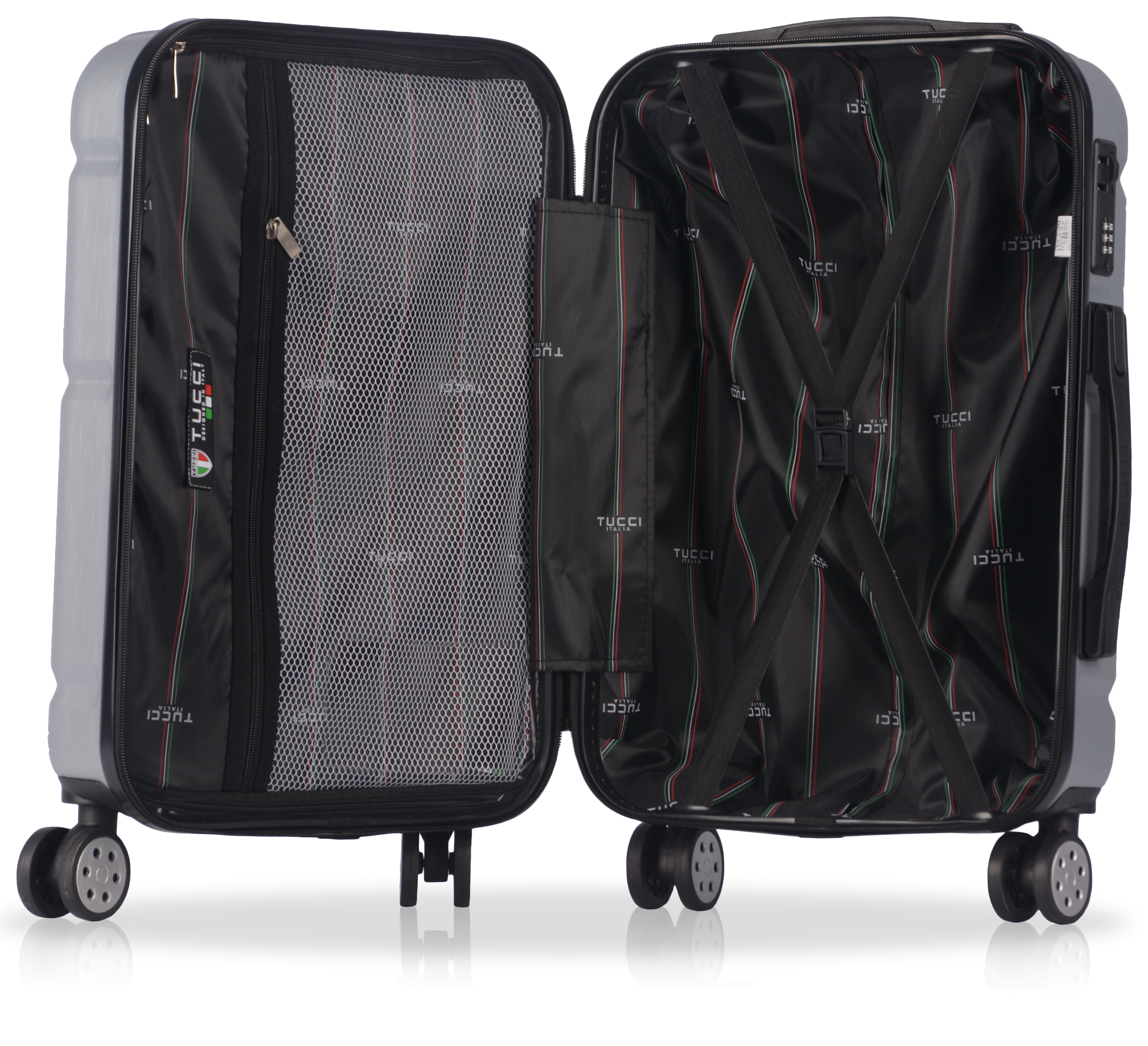 TUCCI Italy MASSA (20", 26", 30") - 03 PC Set Spinner Wheeled Suitcase Collection