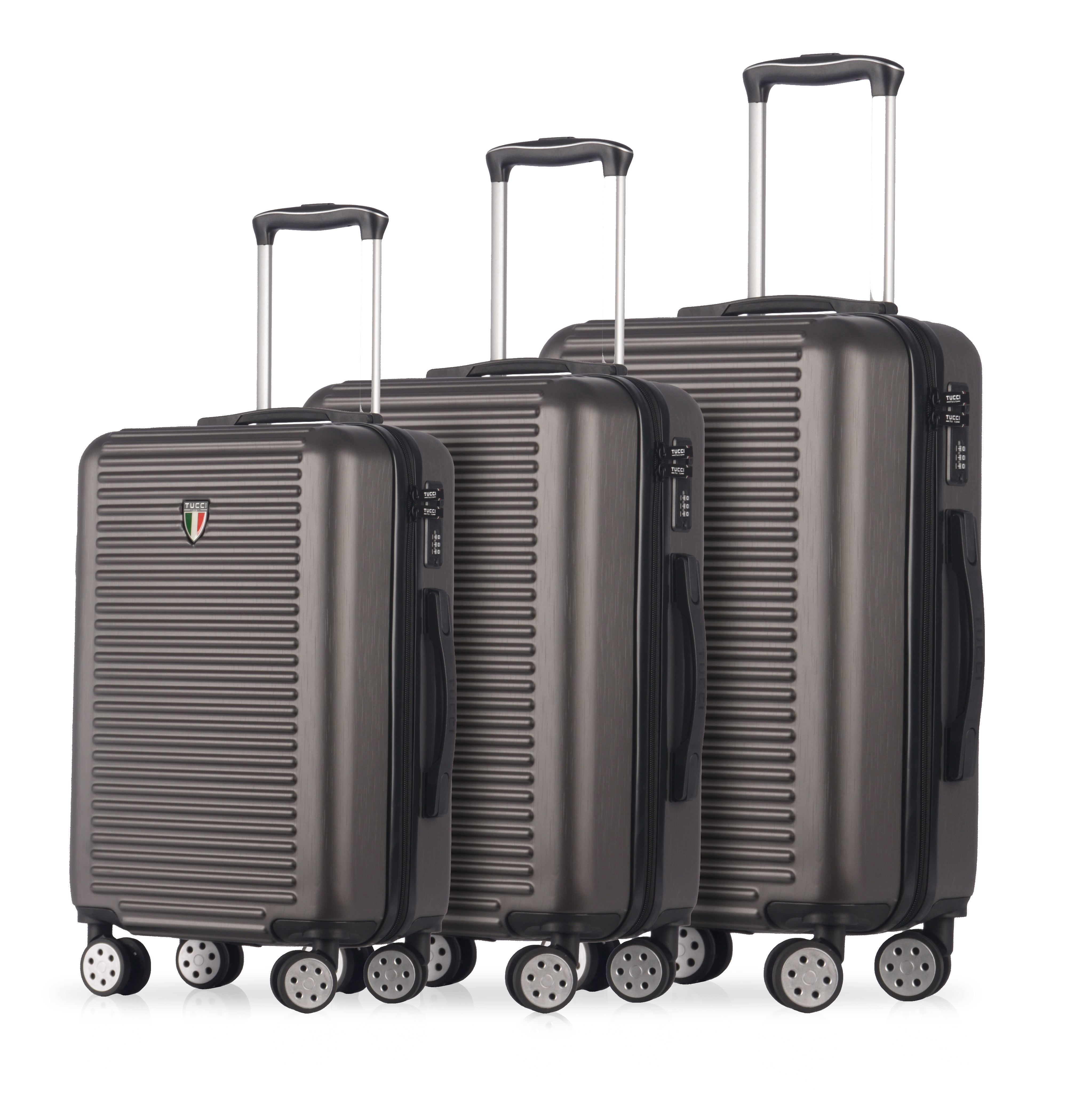 TUCCI Italy SOSTEGNO (20", 26", 30") - 03 PC Set Spinner Wheeled Suitcase Collection