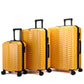 Tucci Italy Occhio 3-Piece Expandable Hardside Luggage Set, PC Carbon Fiber Texture Spinner Suitcases with TSA Lock, 20/28/30 in