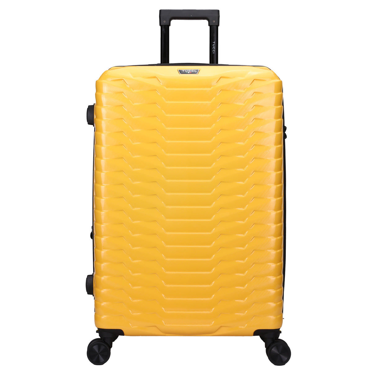 Tucci Italy Occhio 3-Piece Expandable Hardside Luggage Set, PC Carbon Fiber Texture Spinner Suitcases with TSA Lock, 20/28/30 in