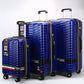 Tucci Italy Occhio 3-Piece Expandable Hardside Luggage Set, PC Carbon Fiber Texture Spinner Suitcases with TSA Lock, 20/28/30 in