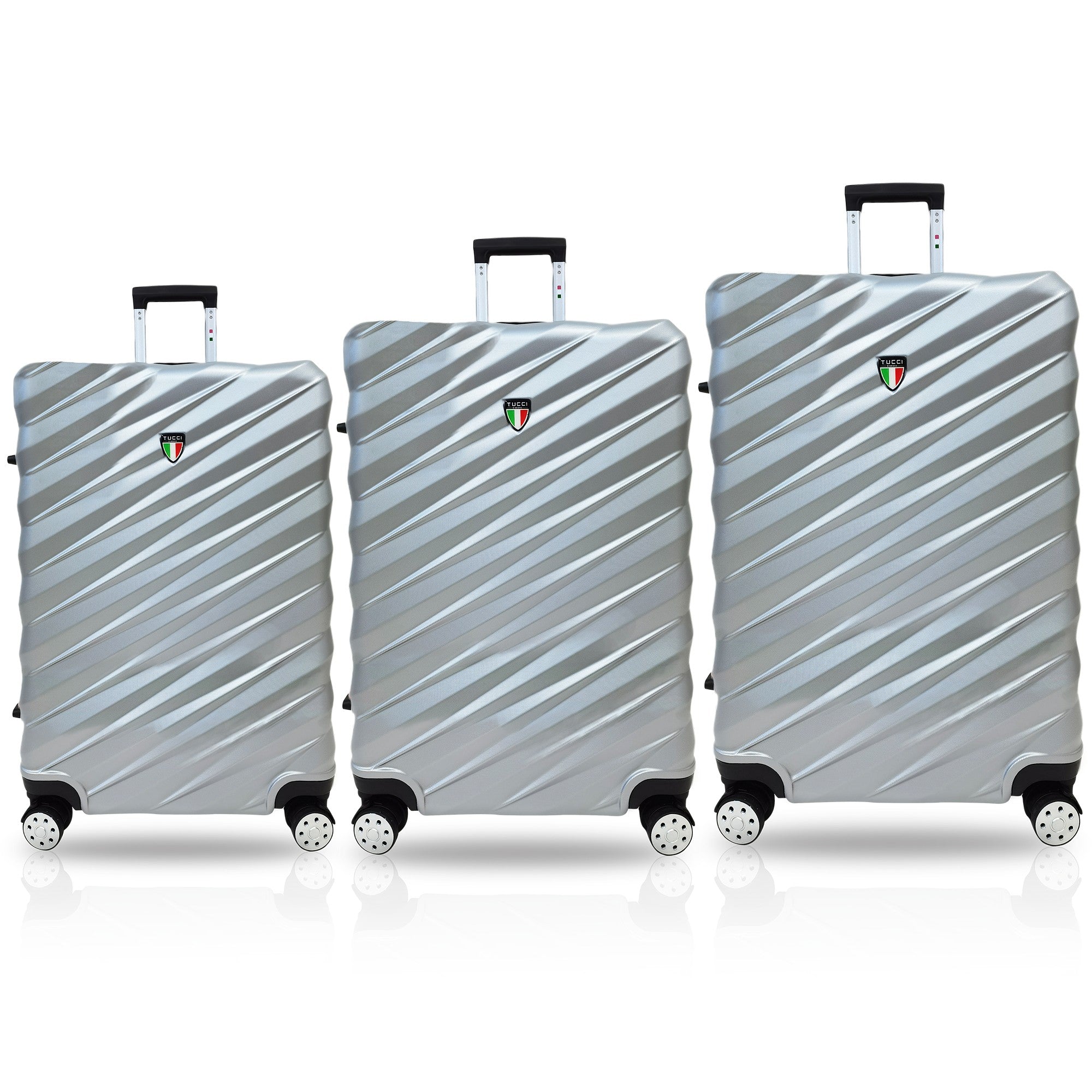 TUCCI Italy STORTO 3PC Hardside Luggage Set (20", 24", 28")