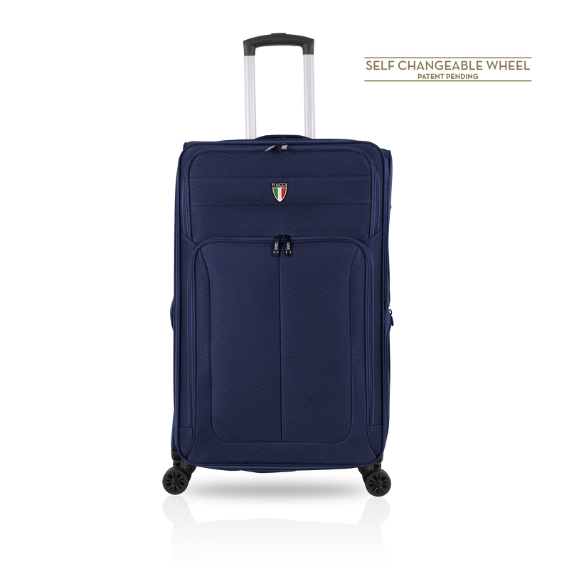 TUCCI Italy 32" DIVISO Large Spinner Wheel Luggage Suitcase
