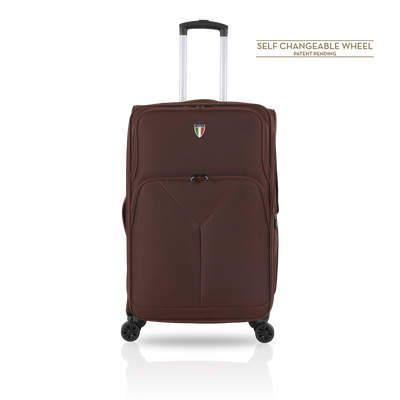 TUCCI Italy TRIPLETTA 3 PC (20", 26", 30") Softside Travel Suitcase Set