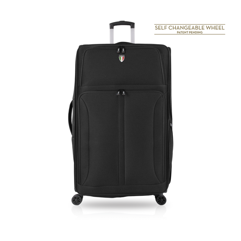 TUCCI Italy ALIANTE 24" Medium Check Luggage Suitcase