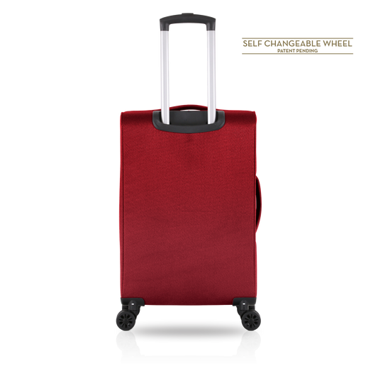 TUCCI Italy ALIANTE Set of 3 (18", 24", 28") 4-Wheeled Travel Suitcase