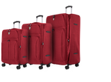 TUCCI Italy ALIANTE Set of 3 (18", 24", 28") 4-Wheeled Travel Suitcase