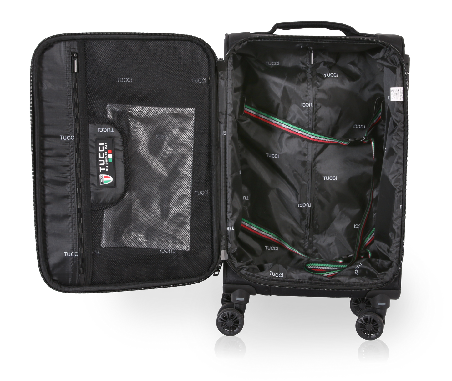 TUCCI Italy SUPREMA (20", 27", 29") Softside Detachable Wheel Luggage Set