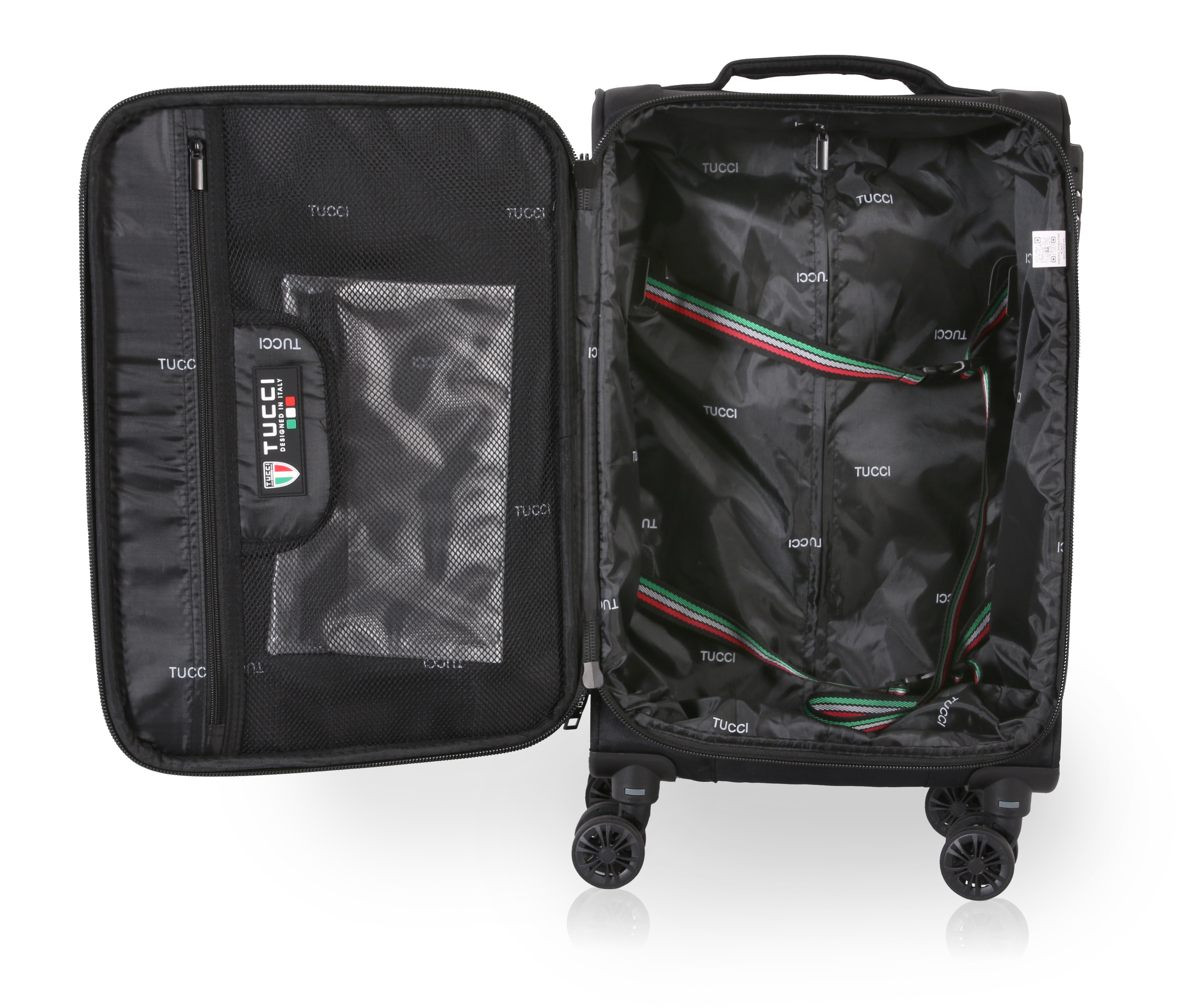 TUCCI Italy SUPREMA (20", 27", 29") Softside Detachable Wheel Luggage Set