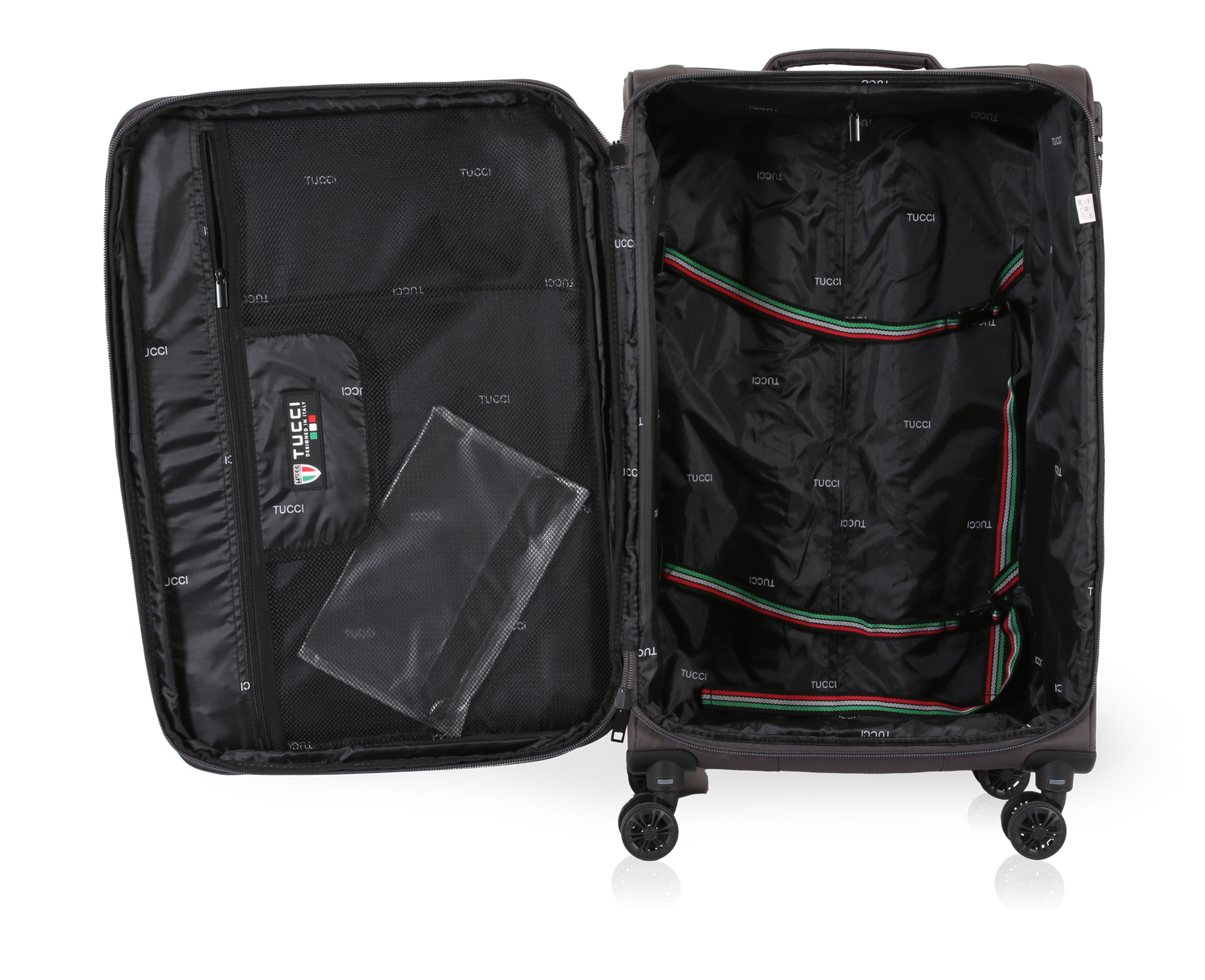 TUCCI Italy SUPREMA (20", 27", 29") Softside Detachable Wheel Luggage Set