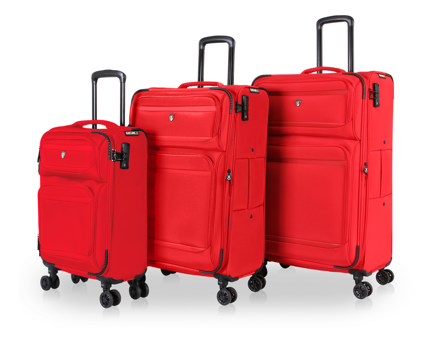 TUCCI Italy SUPREMA (20", 27", 29") Softside Detachable Wheel Luggage Set