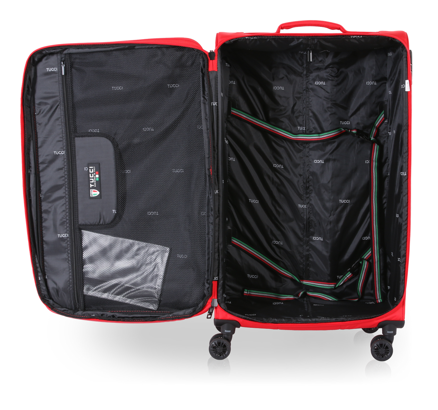 TUCCI Italy SUPREMA (20", 27", 29") Softside Detachable Wheel Luggage Set
