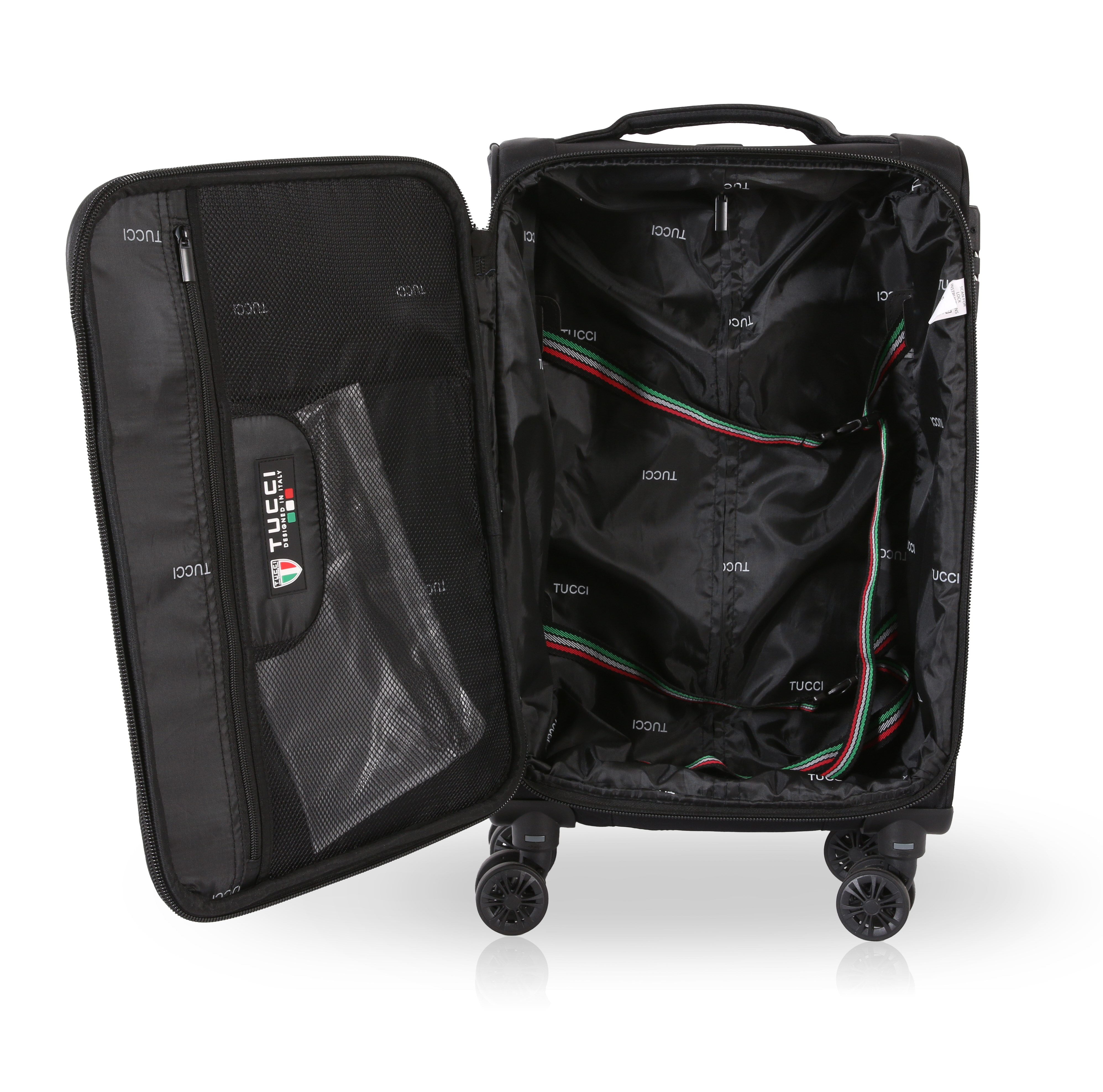 TUCCI Italy SUPERIORE (20", 27", 29") Softside Detachable Wheel Luggage Set