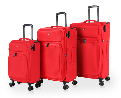 TUCCI Italy SUPERIORE (20", 27", 29") Softside Detachable Wheel Luggage Set